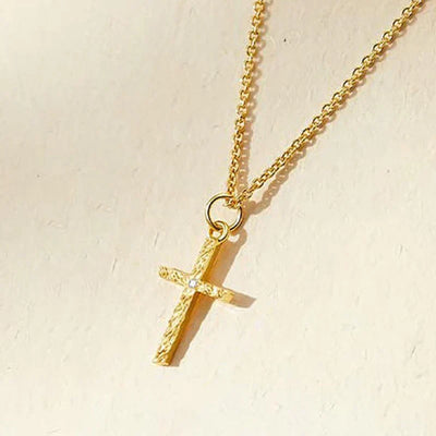 Set Collar Cruz con Inicial | Golden (4/9)