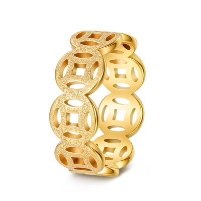 Anillo Patrón Clásico Ella | Golden (1/2)