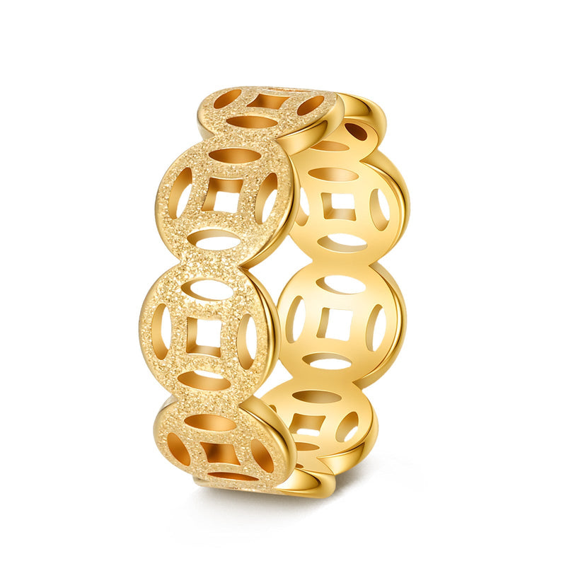Anillo Patrón Clásico Ella | Golden (1/2)
