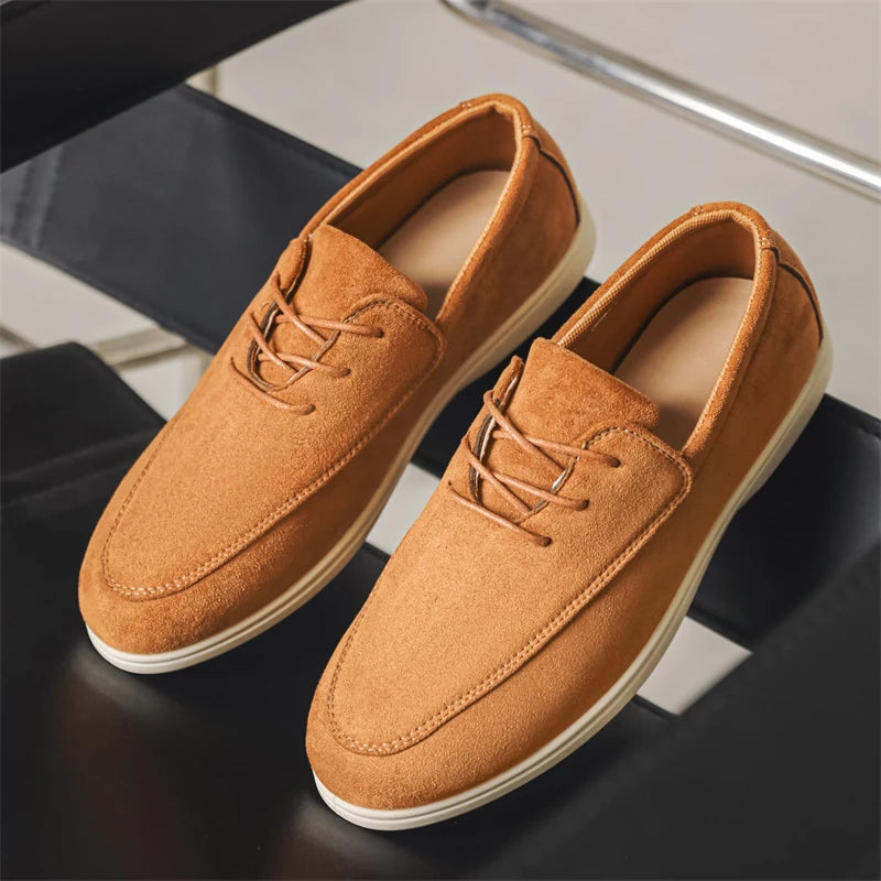 Claudio Lace-up Suede Loafer