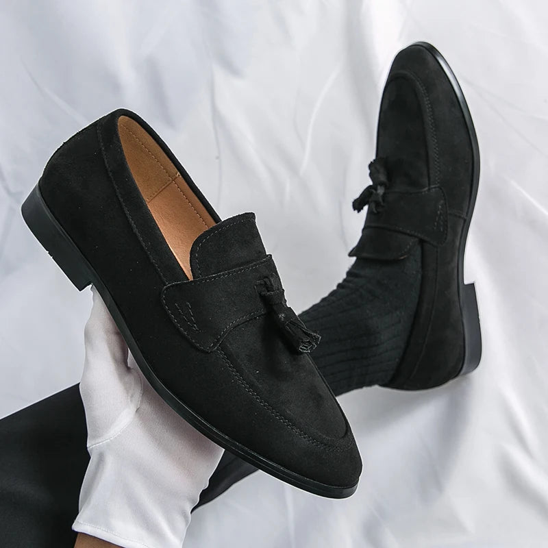 Ettore Suede Tassel Loafer