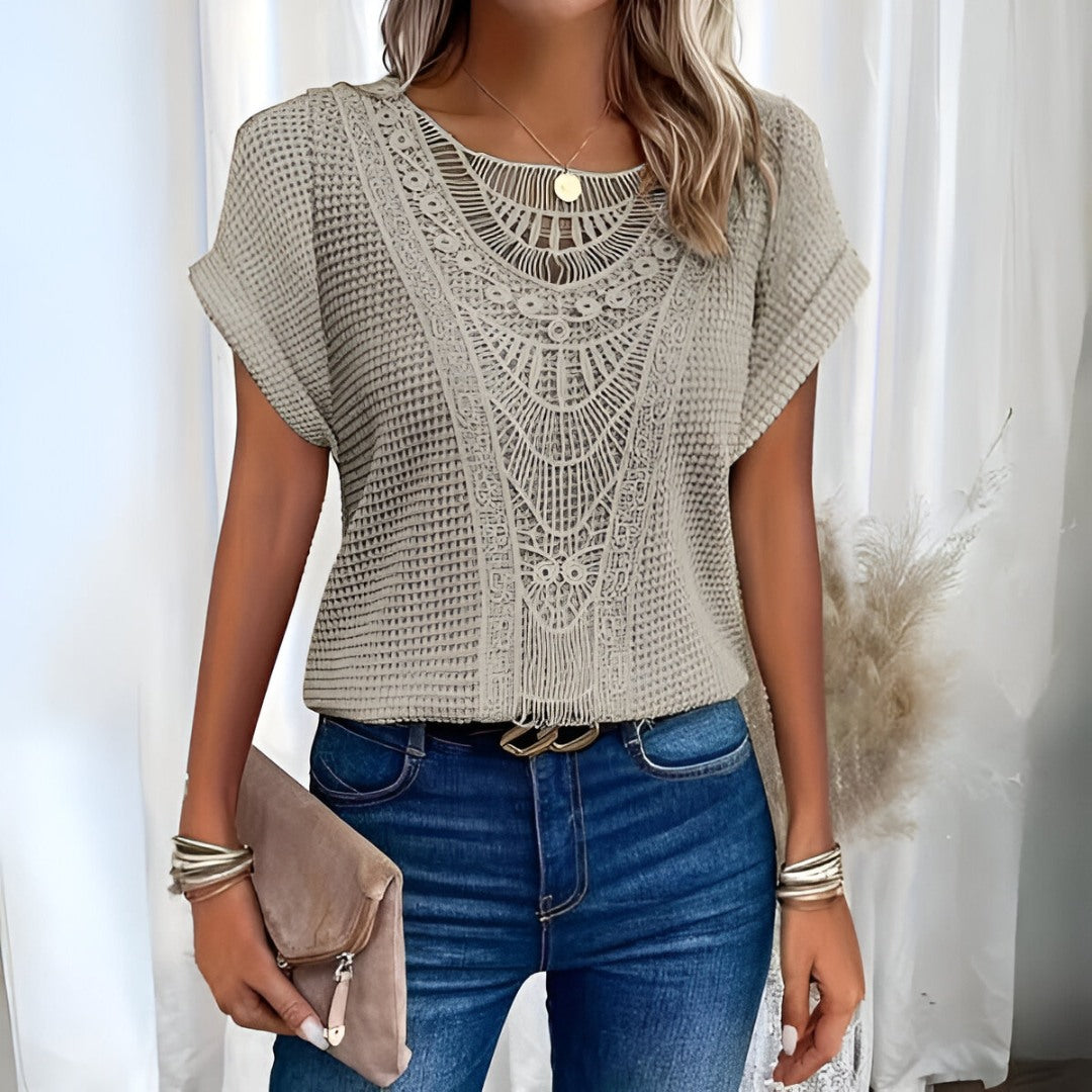 Emma Crochet Lace Top