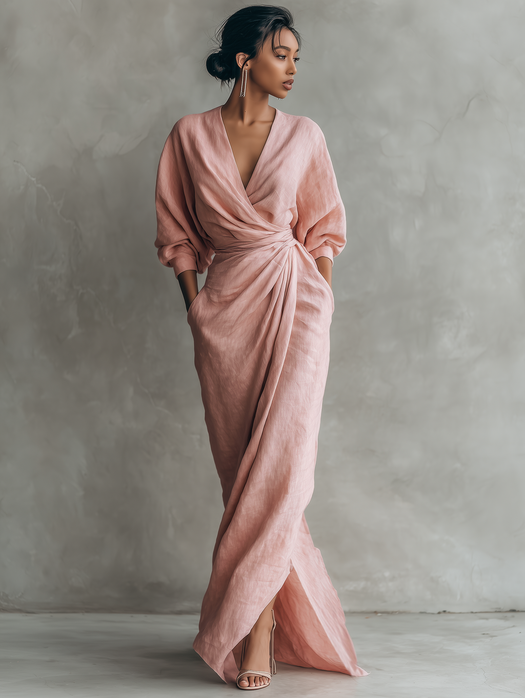Maria Linen Maxi Dress