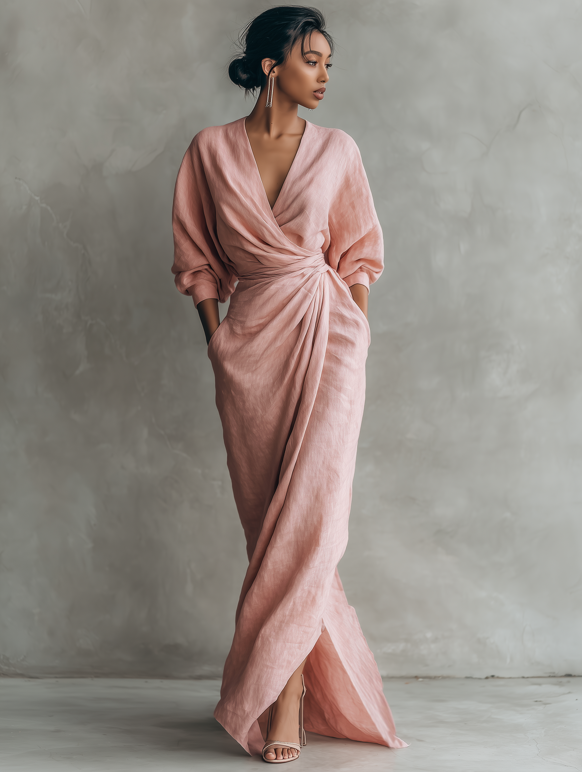 Maria Linen Maxi Dress