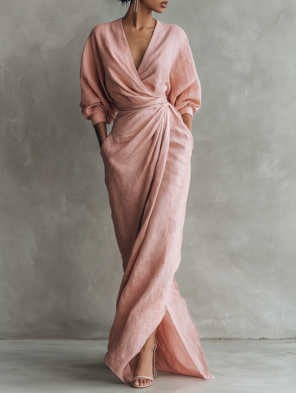 Maria Linen Maxi Dress