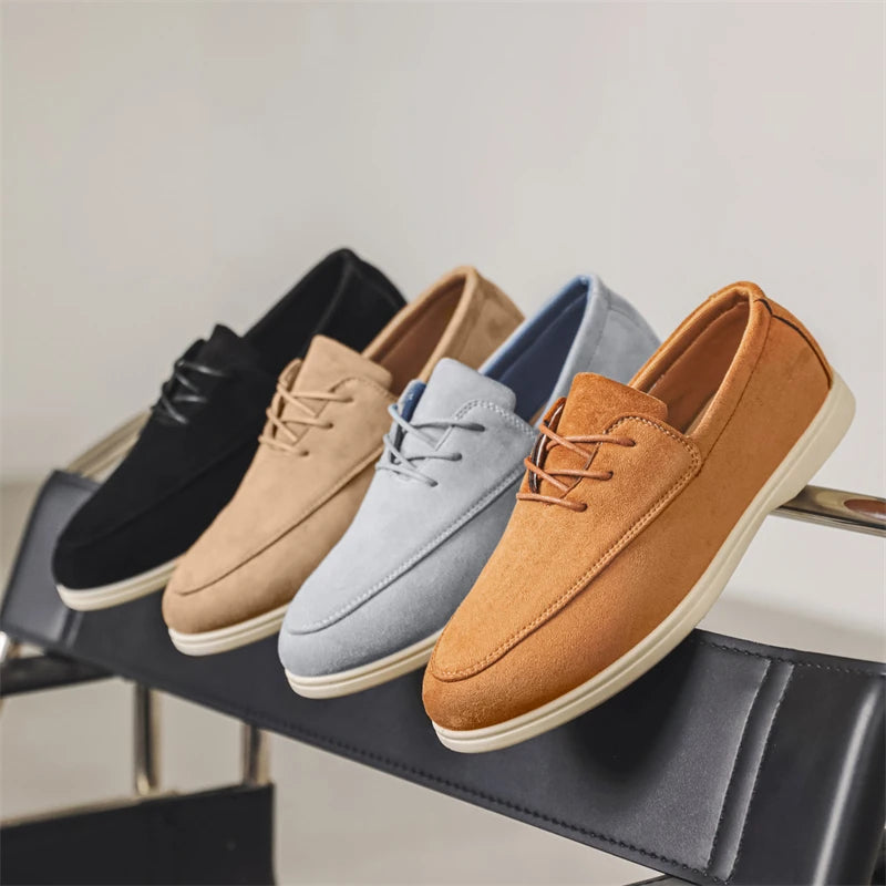 Claudio Lace-up Suede Loafer