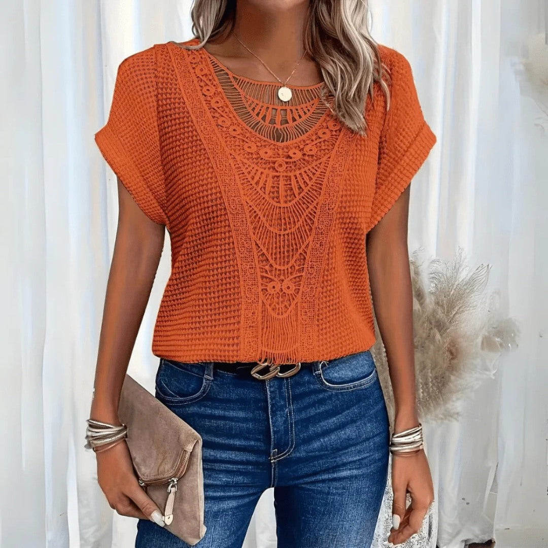 Emma Crochet Lace Top