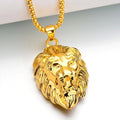 Dominion Lion Pendant Necklace | Golden