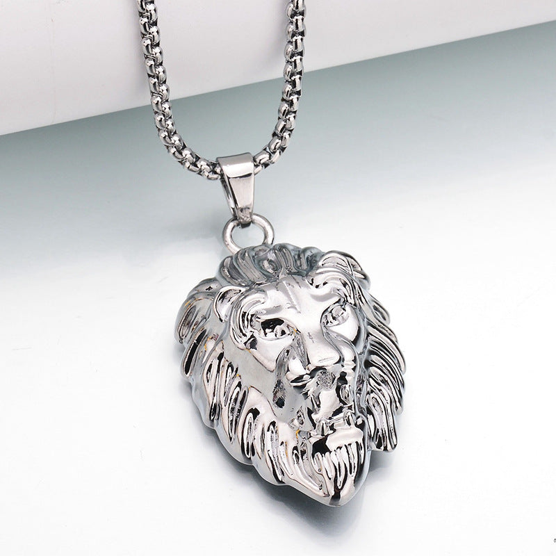 Dominion Lion Pendant Necklace | Golden