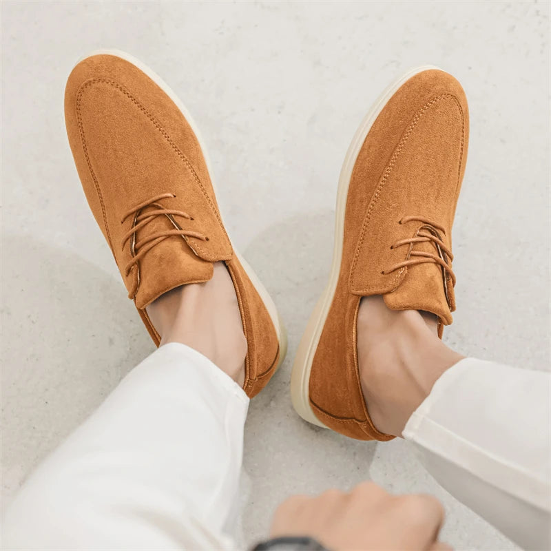 Claudio Lace-up Suede Loafer