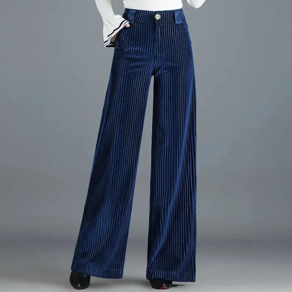 Anna Wide-Leg Velvet Pants