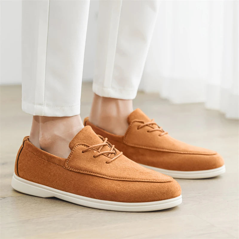 Claudio Lace-up Suede Loafer
