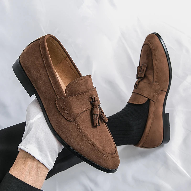 Ettore Suede Tassel Loafer