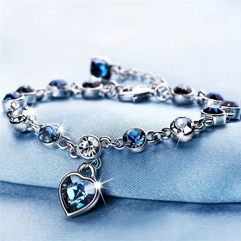 Pulsera Corazón Oceánico Glow | Golden Blanco