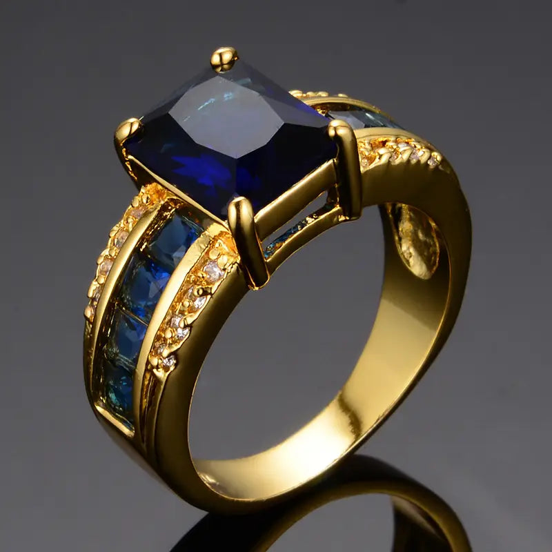 Anillo Kassira Bluemont | Golden (1/3)