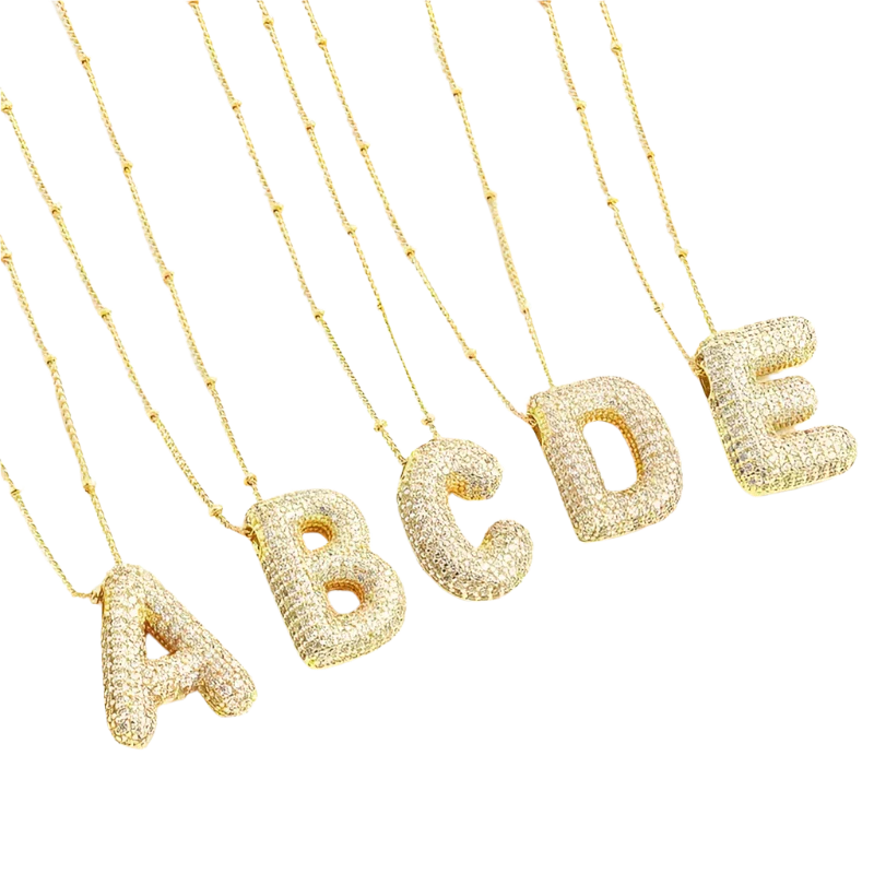 Collar con Inicial Burbuja | Golden (1/3)