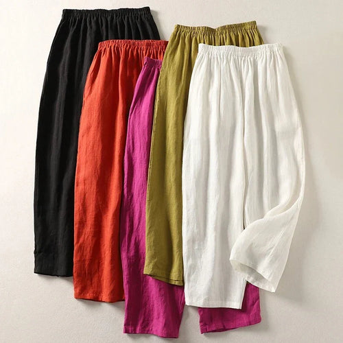 Aurora 100% Linen Relaxed Pants