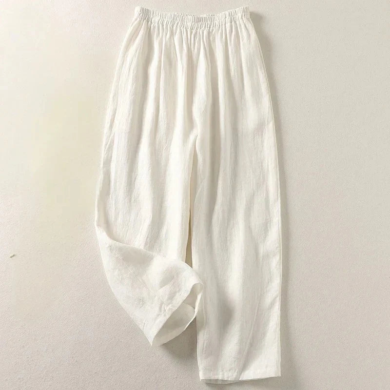 Aurora 100% Linen Relaxed Pants