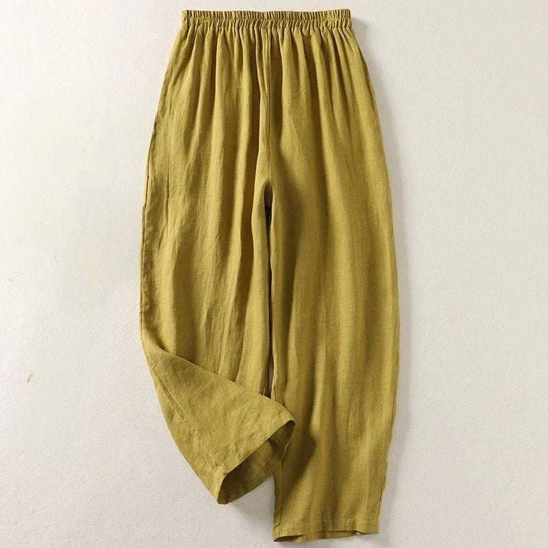 Aurora 100% Linen Relaxed Pants