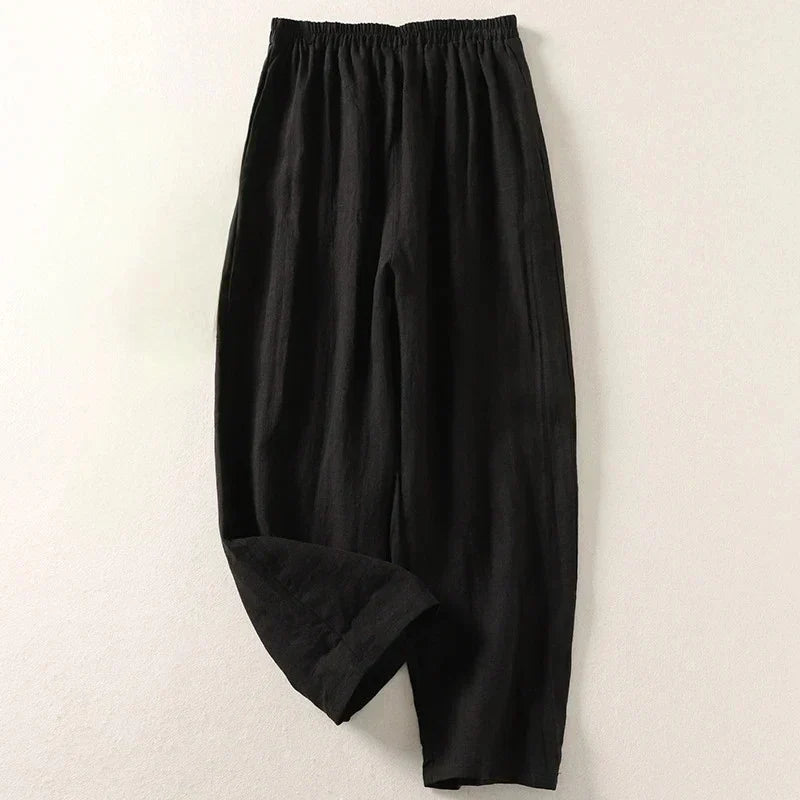 Aurora 100% Linen Relaxed Pants