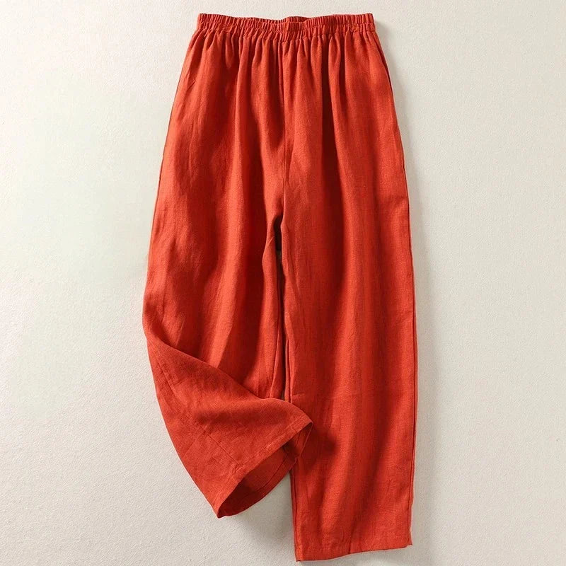 Aurora 100% Linen Relaxed Pants