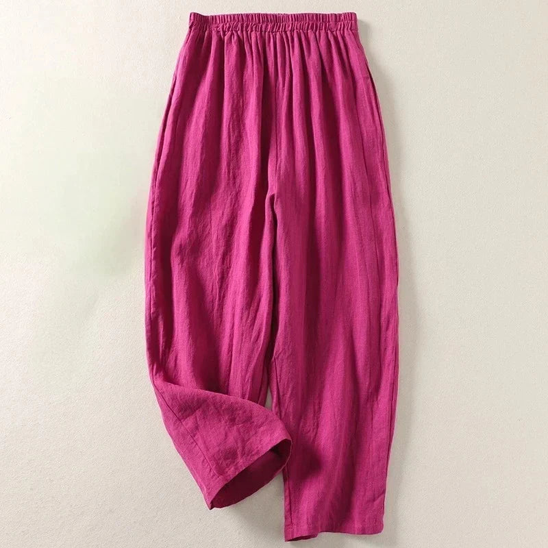 Aurora 100% Linen Relaxed Pants
