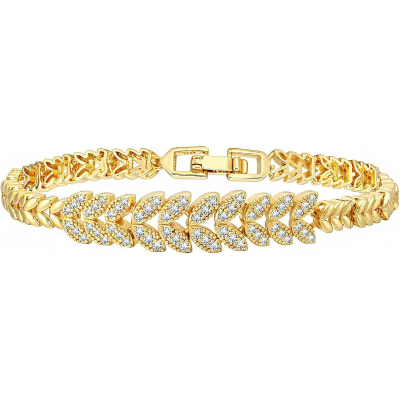 Pulsera de Tenis Everleaf | Golden
