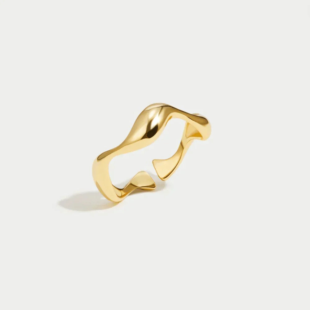 Anillo Ondulado Elyra | Golden