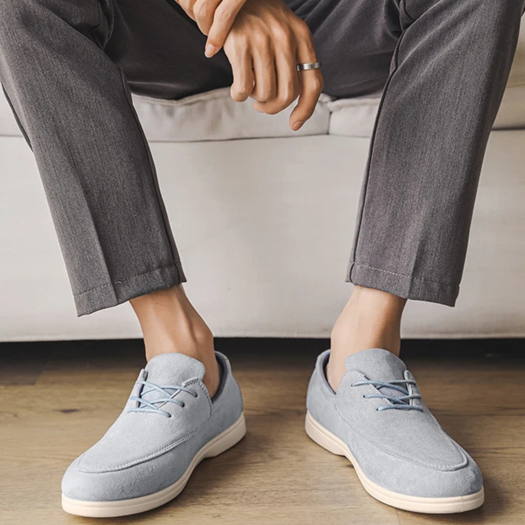 Claudio Lace-up Suede Loafer