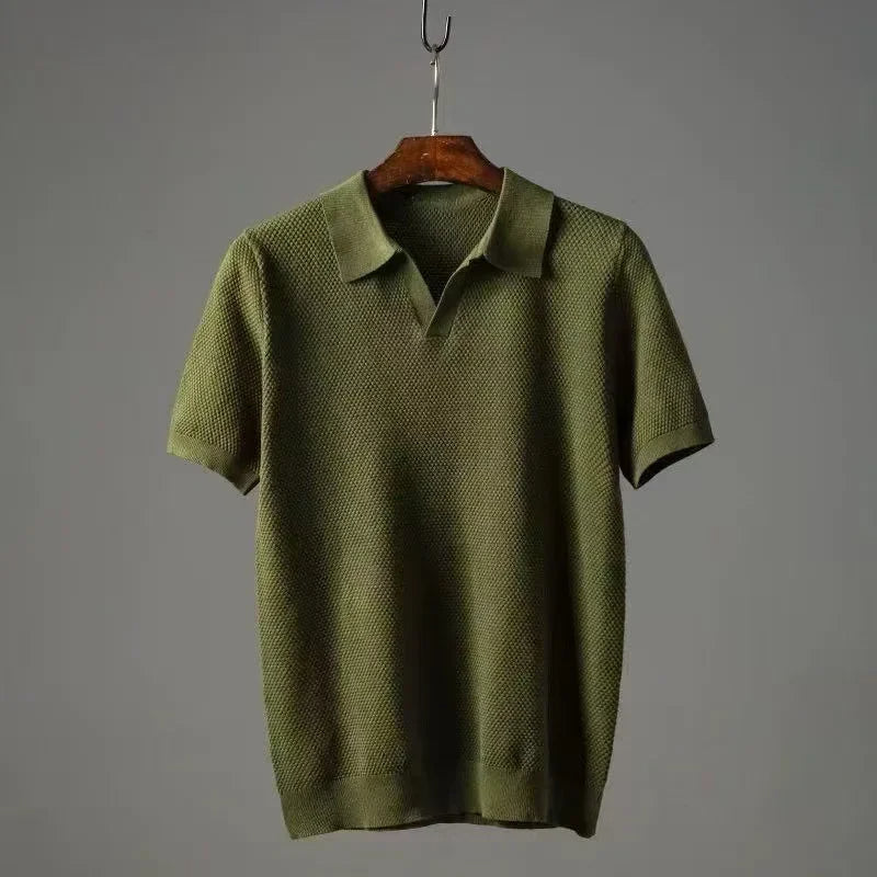 Wesley Waffle Knit Polo