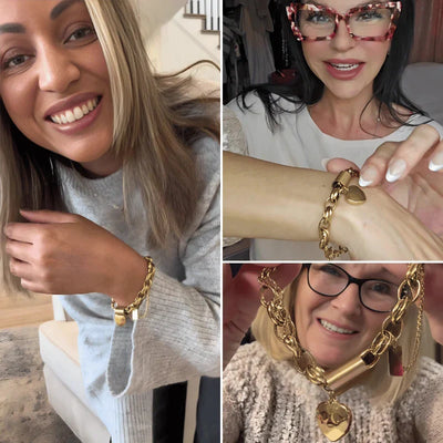 Pulsera Gruesa Heartened | Golden (9/9)