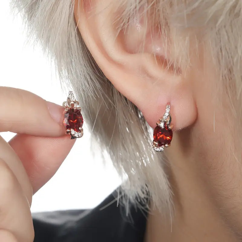 Pendientes Colgantes Crimson Twilight | Golden