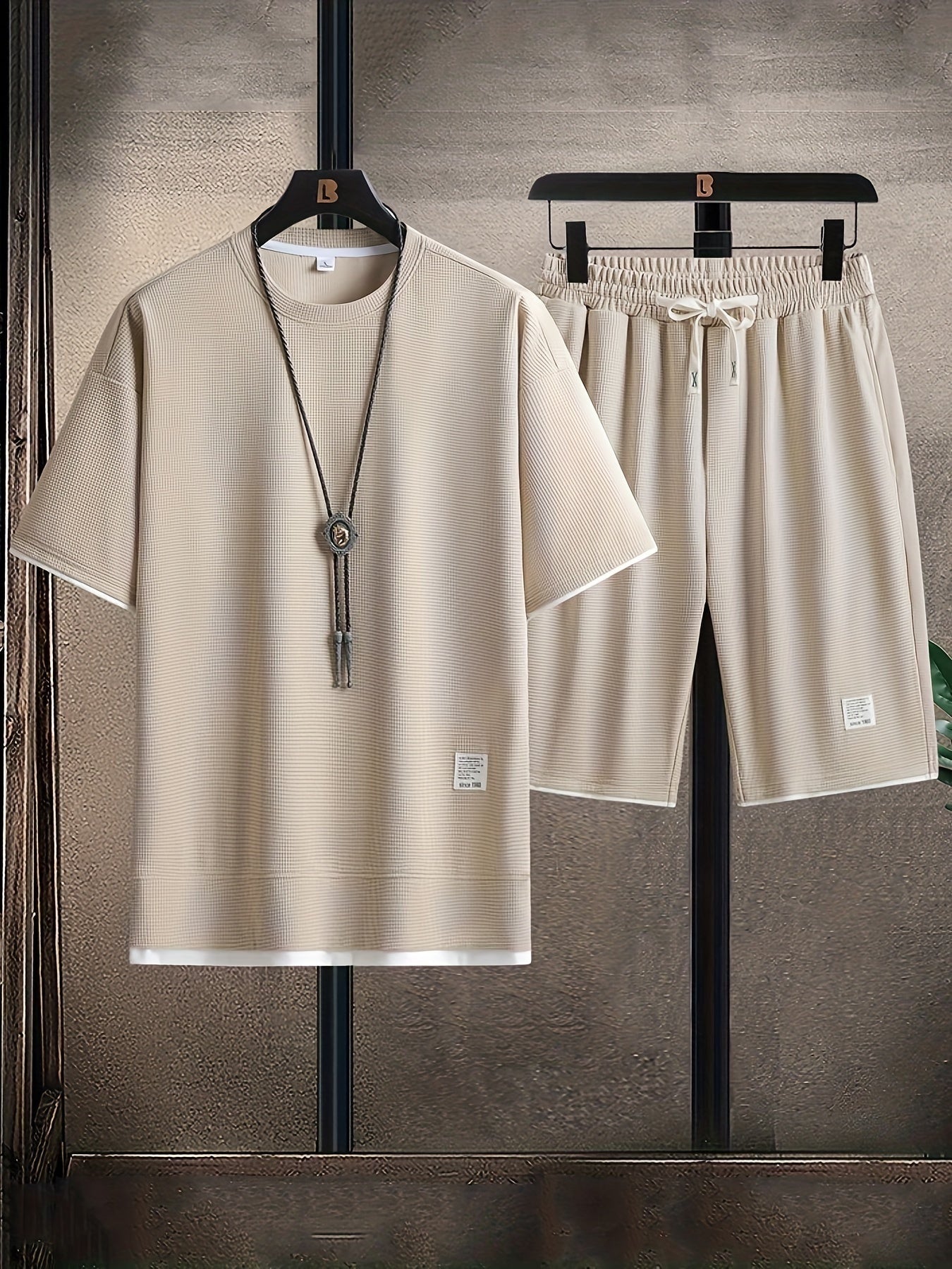 Enzo Waffle Knit Lounge Set