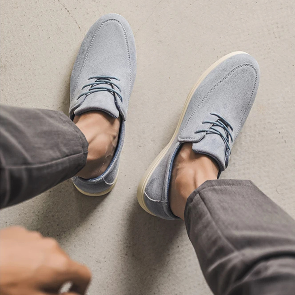 Claudio Lace-up Suede Loafer