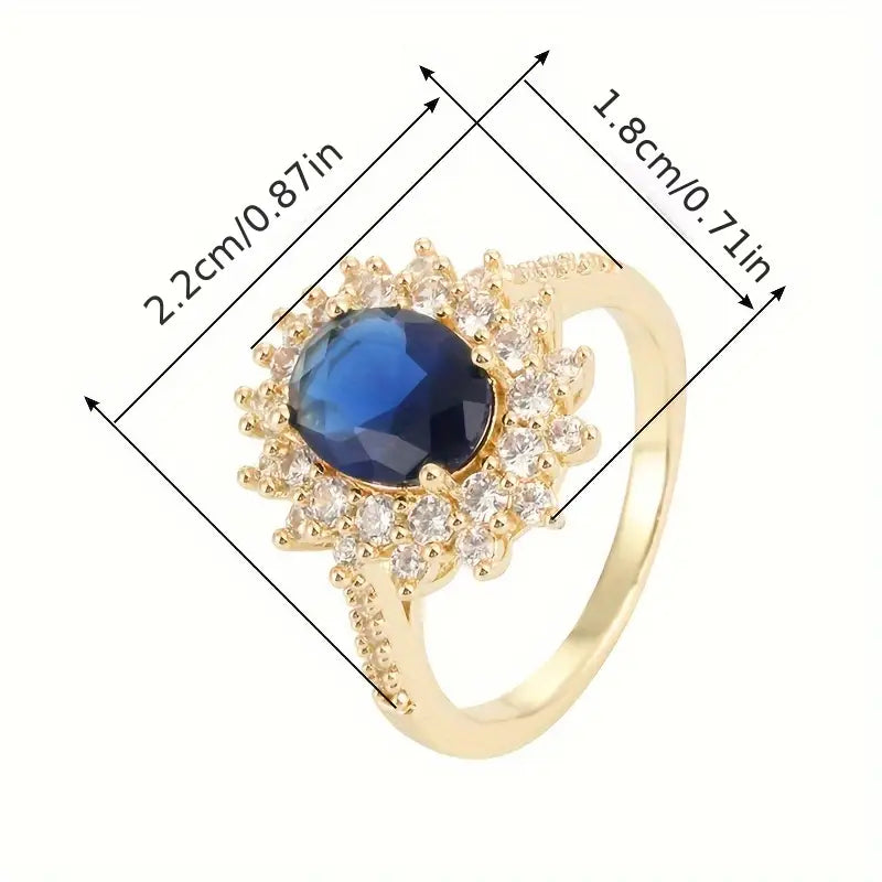 Anillo Vionne Saphirae | Golden Blanco