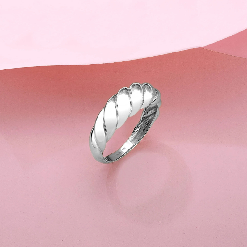 Croissant Ring | Golden Blanco