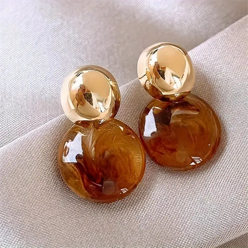 Pendientes Colgantes Ámbar Aurélie | Golden (1/5)
