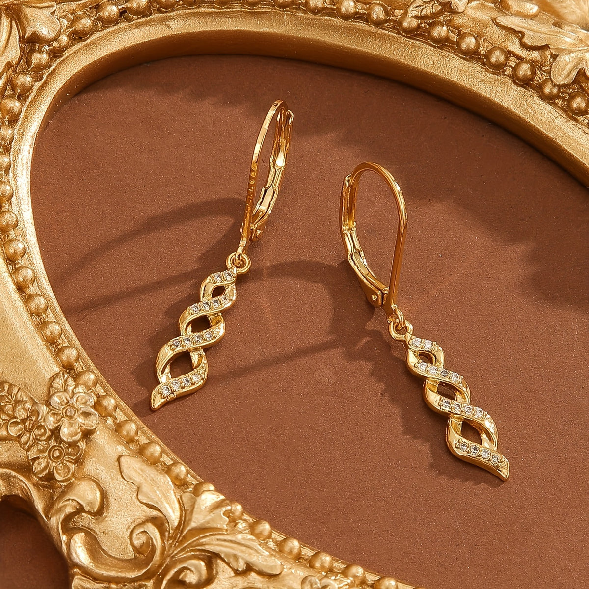 Pendientes Twist Shimmer Ava | Golden