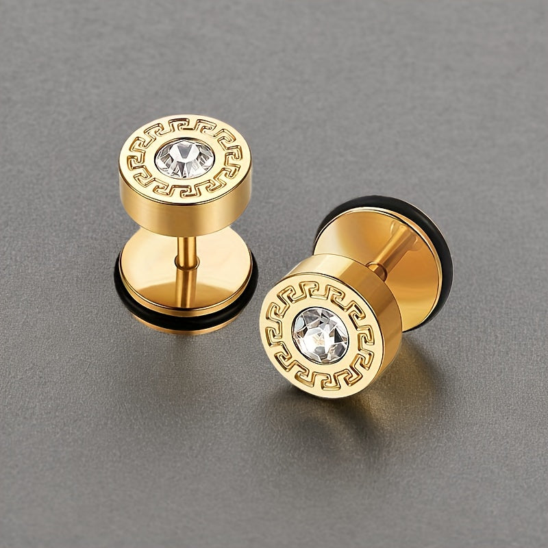 Theron Keyline Stud Earring | Golden Blanco (2/2)