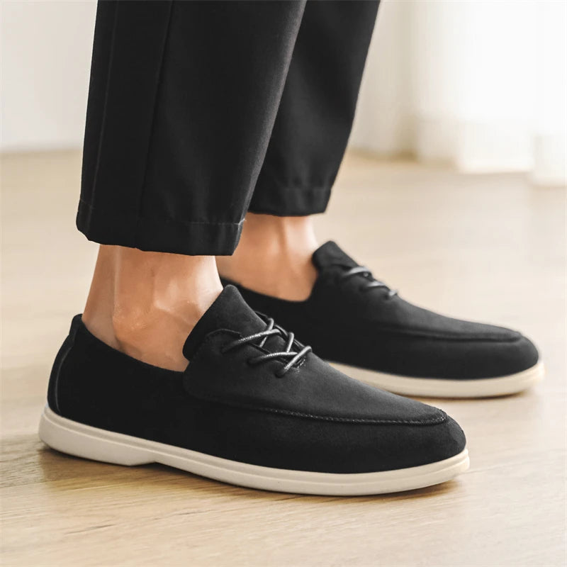 Claudio Lace-up Suede Loafer