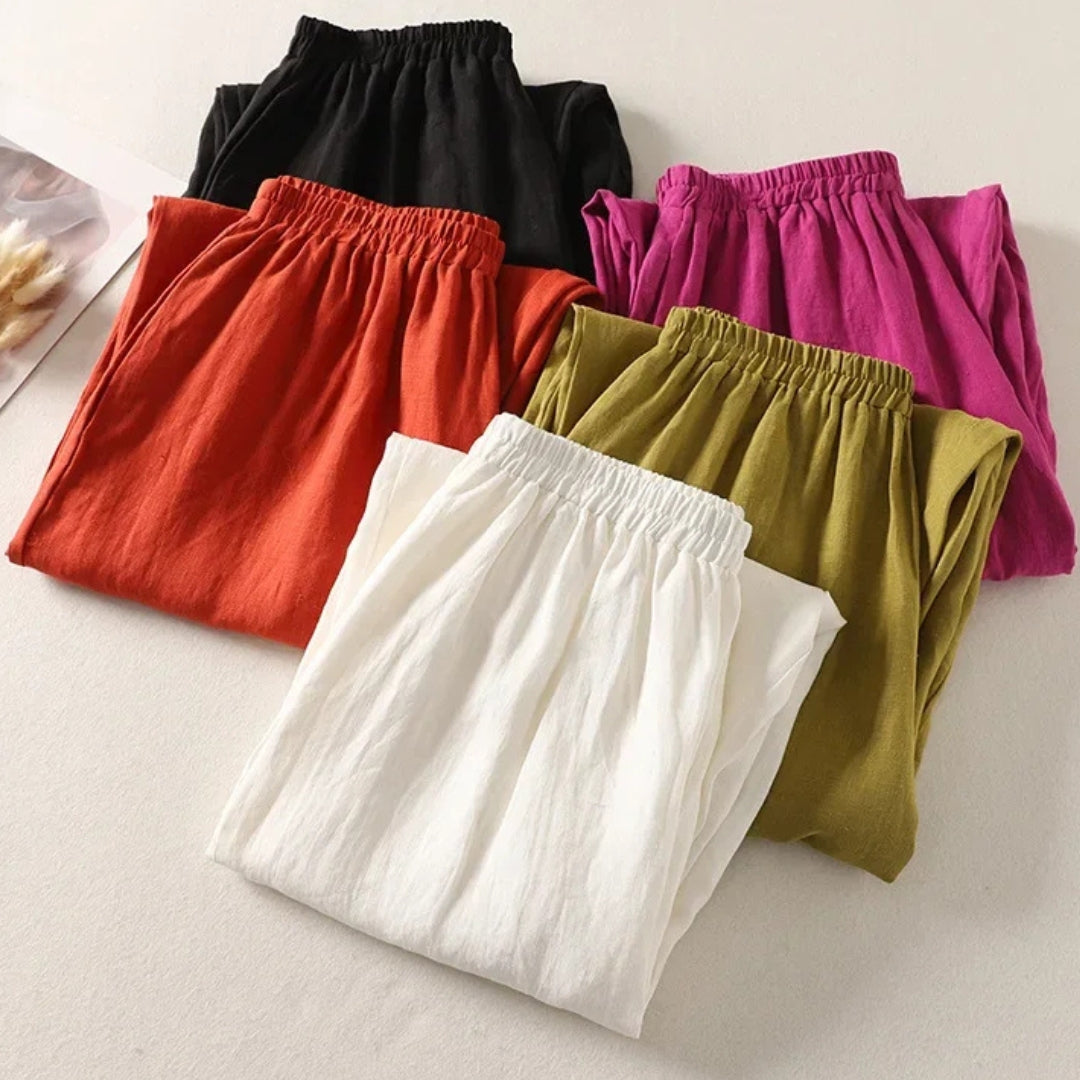 Aurora 100% Linen Relaxed Pants