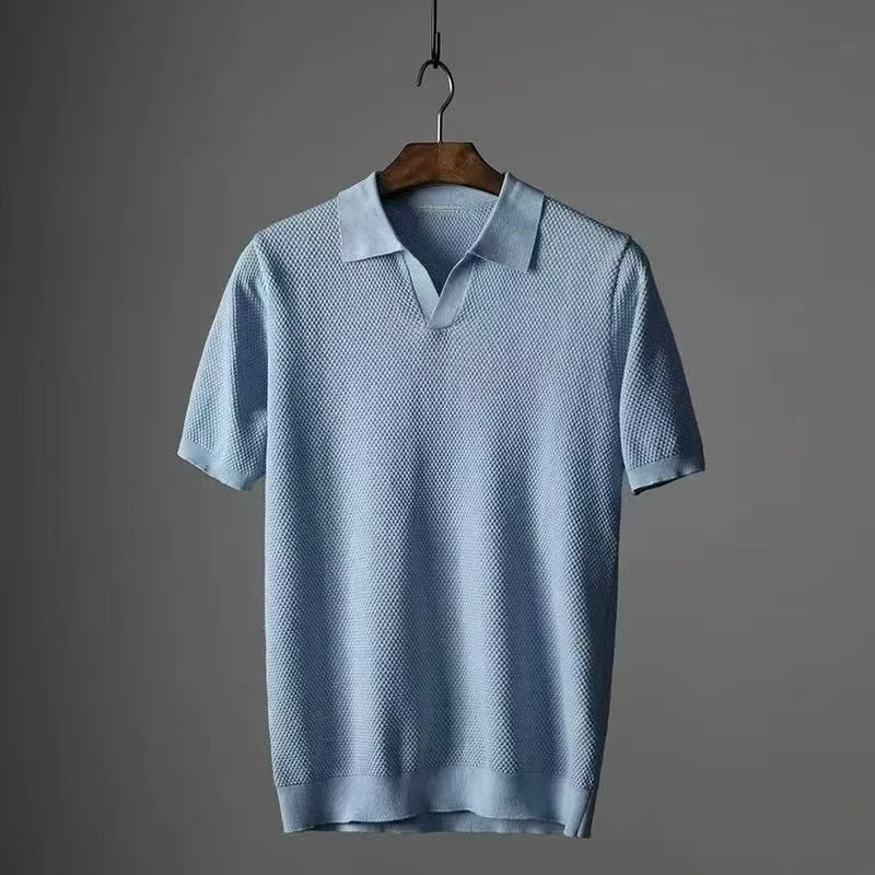 Wesley Waffle Knit Polo