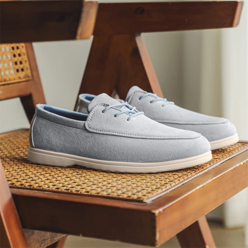 Claudio Lace-up Suede Loafer