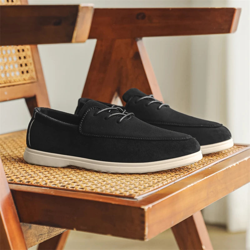 Claudio Lace-up Suede Loafer