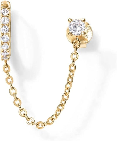 Pendientes Cadena Adella | Golden (2/4)