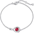 Pulsera Infinito Rubí | Golden Blanco