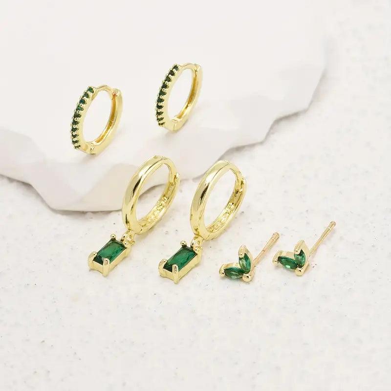 Set de Pendientes Fiorenza Viridelle | Golden
