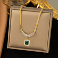 Collar Esmeralda Prisma Regalia | Golden