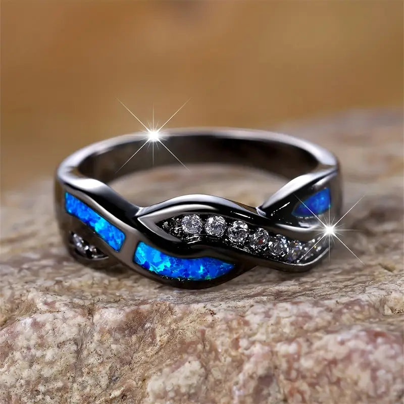 Anillo Thessia Lunebray | Golden Blanco (1/3)