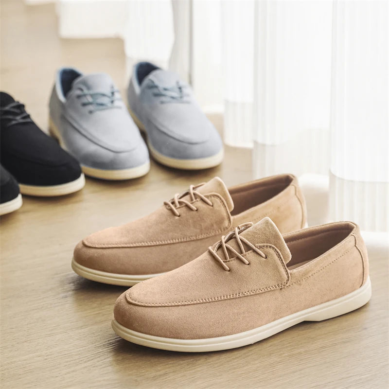 Claudio Lace-up Suede Loafer